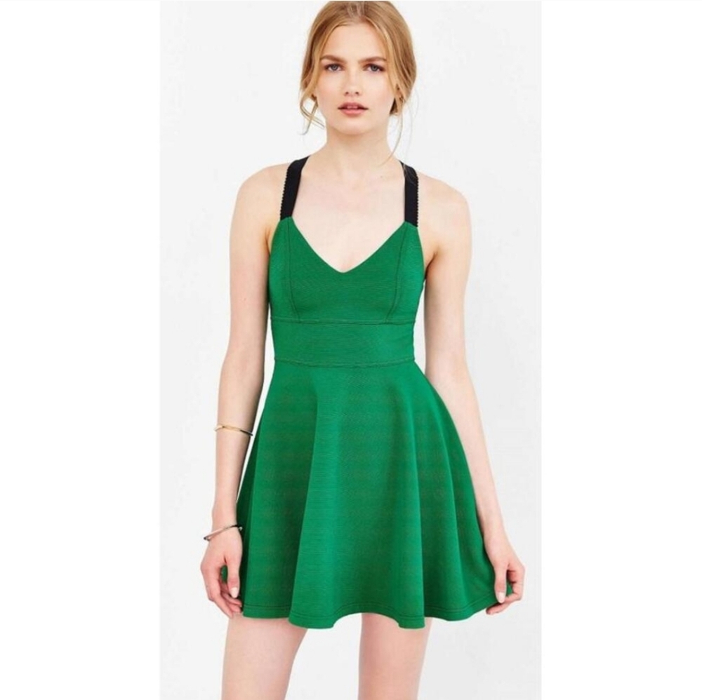 Silence + Noise Green Dress Size Small